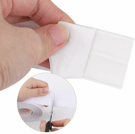 Nastro Sigillante Pieghevole Impermeabile Antimuffa Per Bagno Cucina 3.4 Mt Bianco