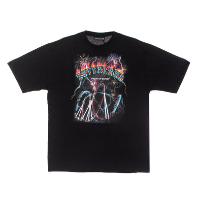 VISION OF SUPER Maglietta Uomo Rides Print Tee Black da uomo
