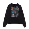 VISION OF SUPER Felpa Leggera Cappuccio Uomo Rides Print Hoodie Black da uomo