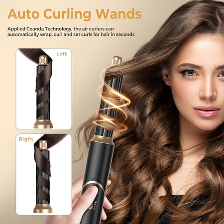 Air Styler 5in1 Spazzola Capelli Ad Aria Calda Asciugacapelli Liscio Onde Ricci Multifunzione