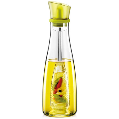 Oliera Con Infusore In Vetro Verde Capacità Da 250 Ml Per Condire Alimenti Cucina