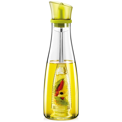 Oliera Con Infusore In Vetro Verde Capacità Da 250 Ml Per Condire Alimenti Cucina