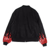 VISION OF SUPER Giubbotto Bomber Uomo Red Flames Bomber Black/red da uomo