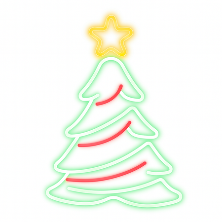 Figura natalizia a neon connessione USB per decorazioni natalizie 45 x 50 cm