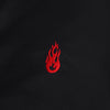 VISION OF SUPER Giubbotto Bomber Uomo Red Flames Bomber Black/red da uomo