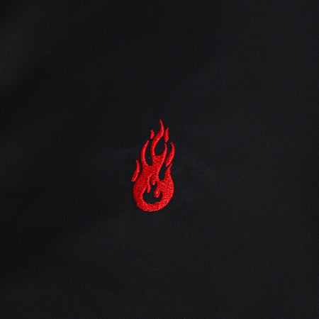 VISION OF SUPER Giubbotto Bomber Uomo Red Flames Bomber Black/red da uomo