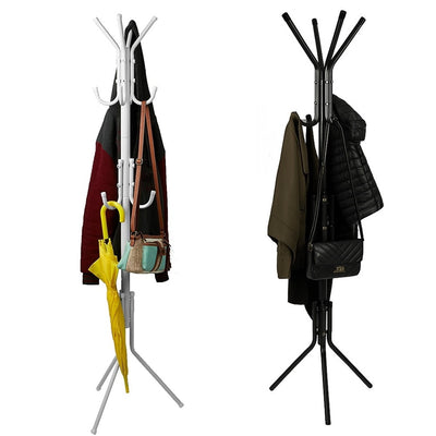 Appendiabiti Indipendente Con 12 Ganci Multiuso Per Ombrelli Borse Giacche 170 X 42 Cm