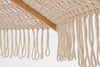 Ombrellone Macrame con struttura in legno di faggio, palo da ø 250 cm