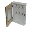 Bacheca Portachiavi In Legno 6 Ganci In Metallo Design Cuore Con Fiocchetto In Canapa