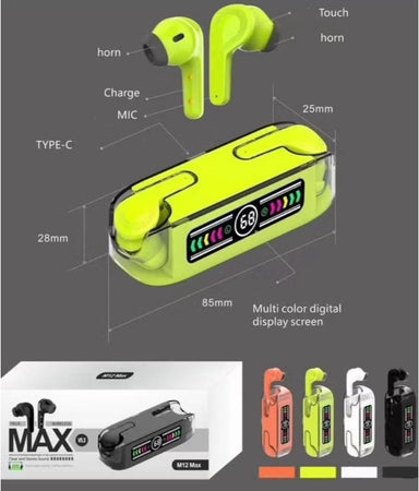 Auricolari Wireless Bluetooth In-ear Design Sottile Air Buds Touch Ipx4 Impermeabile