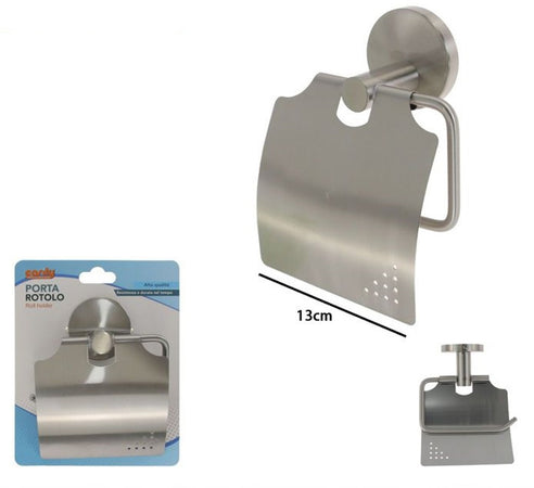 Porta Rotolo Per Carta Igienica In Acciaio Satinato Accessori Arredo Bagno 87909