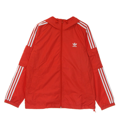 Adidas Giacca a Vento Uomo 3 Stripes Classic Adicolor Windbreaker Red da uomo