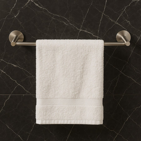 Porta Asciugamani Lungo Da 40 Cm In Acciaio Satinato Accessorio Arredo Bagno 87911