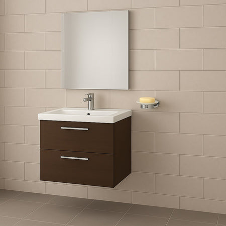 Porta Sapone In Acciaio Lucido Con Piattino Vetro Satinato Accessori Da Bagno 87916