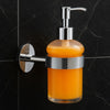 Dispenser Porta Sapone Per Sapone Liquido In Acciaio Vetro Accessorio Arredo Bagno 87918