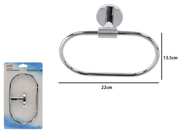 Porta Asciugamani Ad Anello In Acciaio Accessorio Da Bagno Portasciugamano 87921