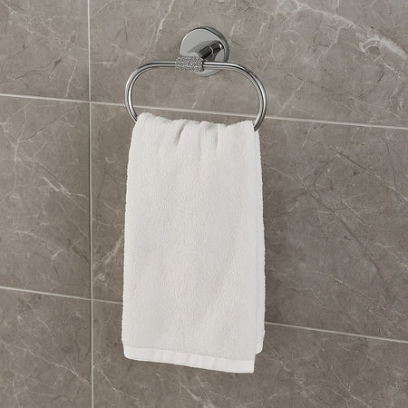Porta Asciugamani Ad Anello In Acciaio Accessorio Da Bagno Portasciugamano 87921