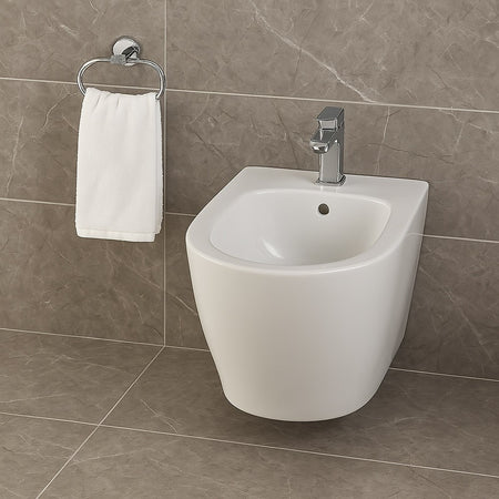 Porta Asciugamani Ad Anello In Acciaio Accessorio Da Bagno Portasciugamano 87921
