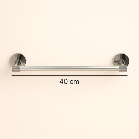 Porta Asciugamani Lungo Da 40 Cm In Acciaio Cromato Accessorio Per Arredo Da Bagno 87922