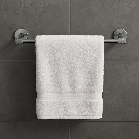 Porta Asciugamani Lungo Da 40 Cm In Acciaio Cromato Accessorio Per Arredo Da Bagno 87922