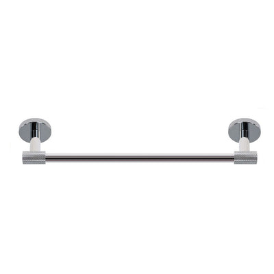 Porta Asciugamani Lungo Da 60 Cm In Acciaio Cromato Accessorio Per Arredo Da Bagno 87923