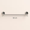 Porta Asciugamani Lungo Da 60 Cm In Acciaio Cromato Accessorio Per Arredo Da Bagno 87923