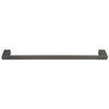 Porta Asciugamano Lungo 60cm A Parete Stilizzato Acciaio Grigio Accessorio Bagno 87944