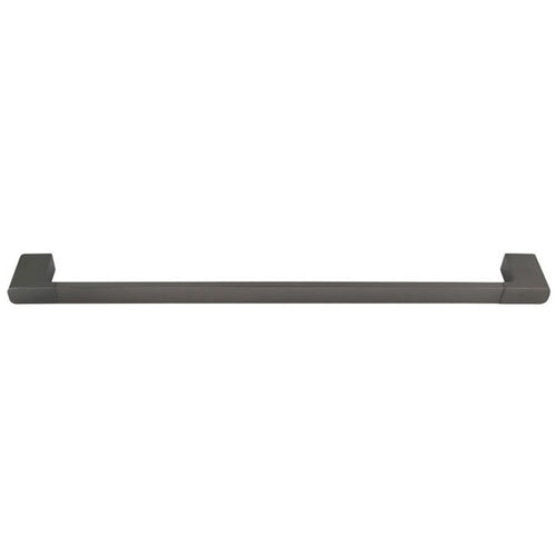 Porta Asciugamano Lungo 60cm A Parete Stilizzato Acciaio Grigio Accessorio Bagno 87944