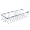 Mensola Doccia Bagno Rettangolare Cromata Lucida Cestino Porta Oggetti Acciaio 87902