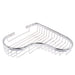 Mensola Doccia Bagno Angolare Cromata Lucida 23.5cm Cestino Porta Oggetti Cuore 87903