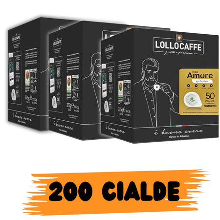 Lollo caffè linea amore gusto esclusivo 50 cialde miscela oro