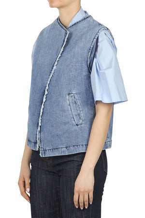 ALESSIA SANTI Alessia Santi - Gilet - 450162 - Denim da donna