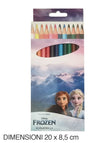 Set 12 Pastelli Matite Colorate Colori Frozen Disegno Scuola Bambine Cancelleria 953452