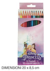 Set 12 Pastelli Matite Colorate Colori Principesse Disegno Scuola Bambine Cancelleria 955661