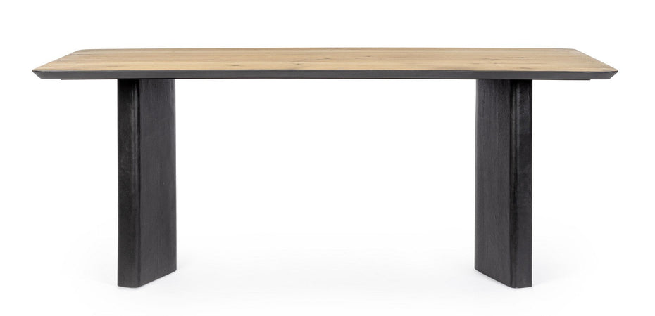 Tavolo "Stanwood" in MDF impiallacciato rovere, 190 x 90 x 77h cm