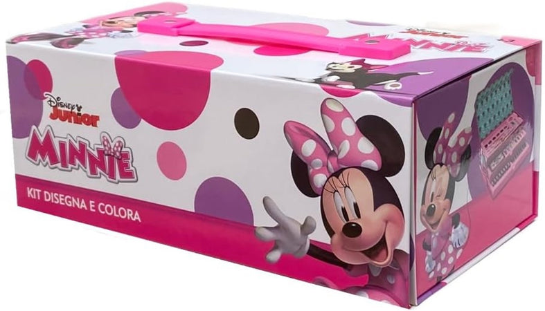 Set Da Colorare Valigetta Con Colori Bambine Minnie Cassetti Kit Disegno Pittura 951724