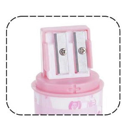 Temperamatite Rotondo A 2 Fori Barbie Con Serbatoio Per Scuola Casa Bambine 961174