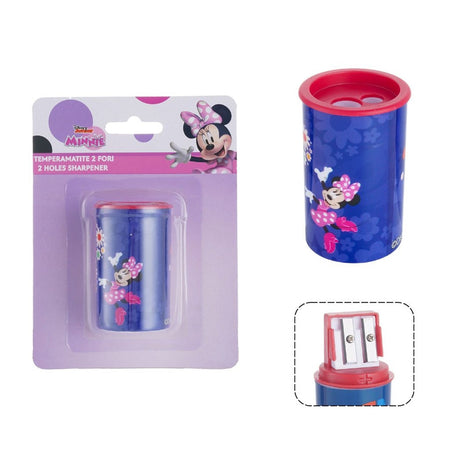 Temperamatite Rotondo A 2 Fori Minnie Con Serbatoio Per Scuola Casa Bambine 961204