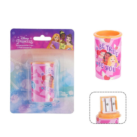 Temperamatite Rotondo A 2 Fori Principesse Con Serbatoio Per Scuola Casa Bambine 961211