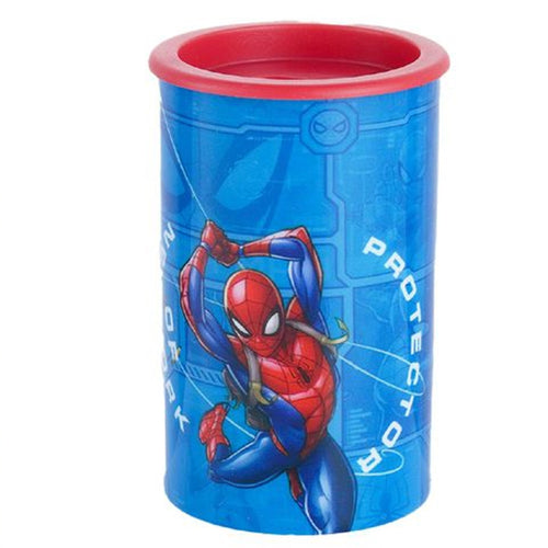 Temperamatite Rotondo A 2 Fori Spiderman Con Serbatoio Per Scuola Casa Bambini 961228