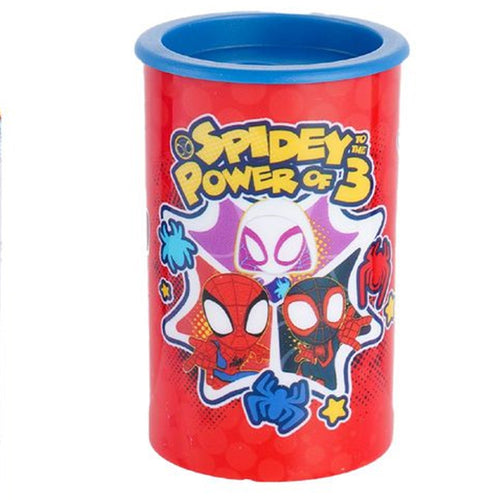 Temperamatite Rotondo A 2 Fori Spidey Con Serbatoio Per Scuola Casa Bambini 961235