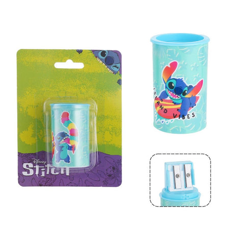 Temperamatite Rotondo A 2 Fori Stitch Con Serbatoio Per Scuola Casa Bambini 961242