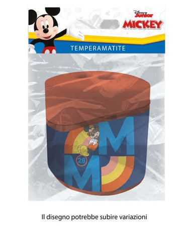 Temperamatite Ovale A 2 Fori Con Serbatoio Topolino Cancelleria Scuola Bambini 960450