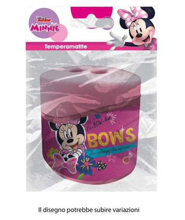 Temperamatite Ovale A 2 Fori Con Serbatoio Minnie Cancelleria Scuola Bambine 960467