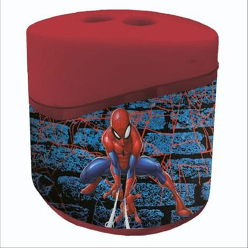 Temperamatite Ovale A 2 Fori Con Serbatoio Spiderman Cancelleria Scuola Bambini 960481