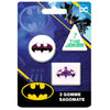 Kit Gomme Per Cancellare 3pz Sagomate Tema Batman Cancelleria Per Bambini Scuola 952257