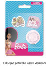 Kit Gomme Per Cancellare 3pz Sagomate Tema Barbie Cancelleria Per Bambine Scuola 953704