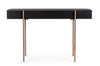 Consolle Darcy con struttura in acciaio, piani in vetro, da 120 x 40 x 73h cm