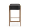 Consolle Darcy con struttura in acciaio, piani in vetro, da 120 x 40 x 73h cm