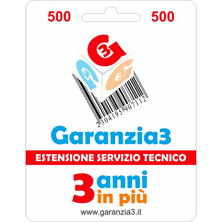 Garanzia 3 Estensione del Servizio Tecnico Fino a 500,00 Euro - Garanzia3